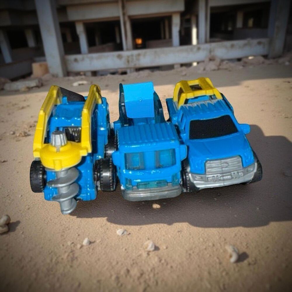 ‘15 Matchbox Mattel INC Ford F150 Contractor Truck & Hole Driller Vehicles A45